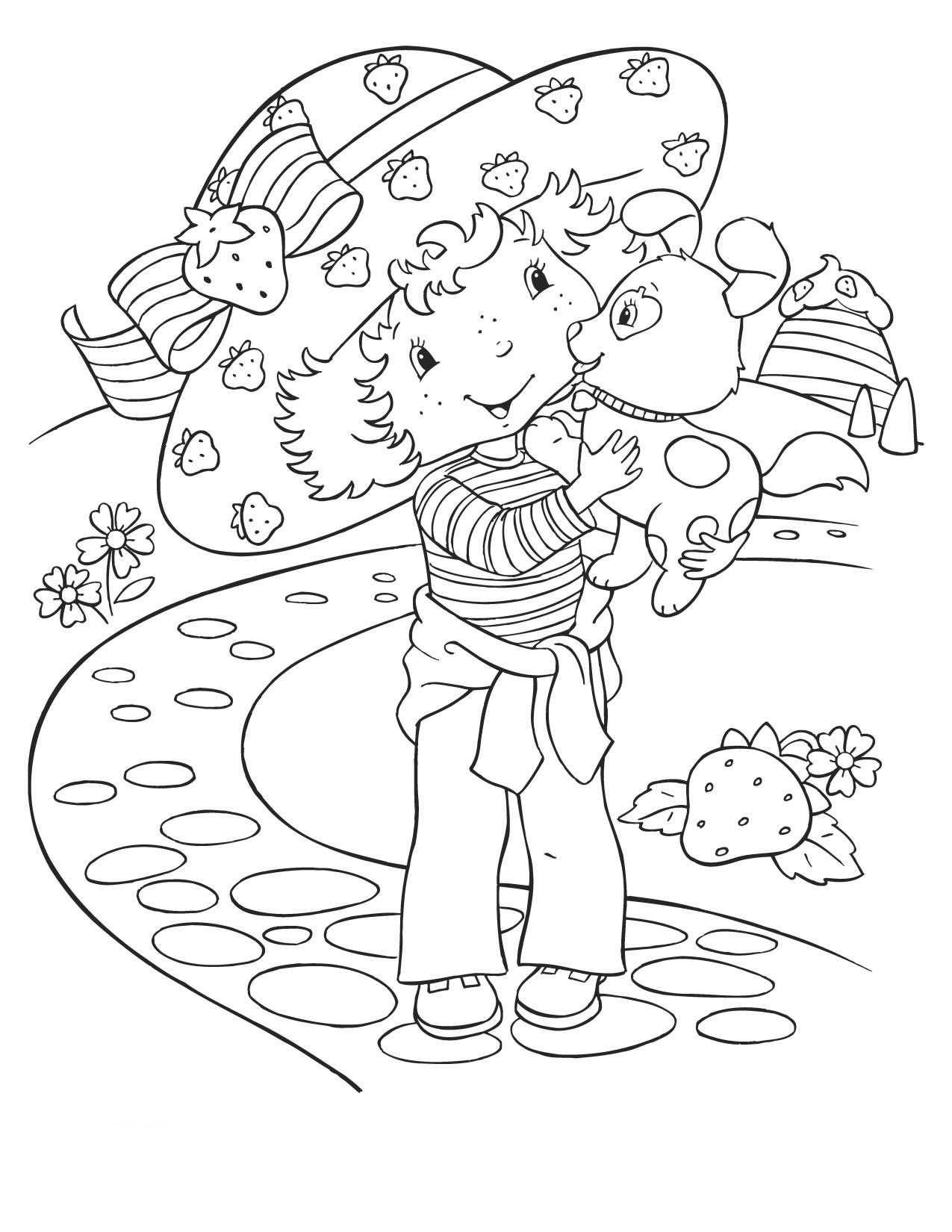 26 Yummy Strawberry Shortcake Coloring Pages Printable 2