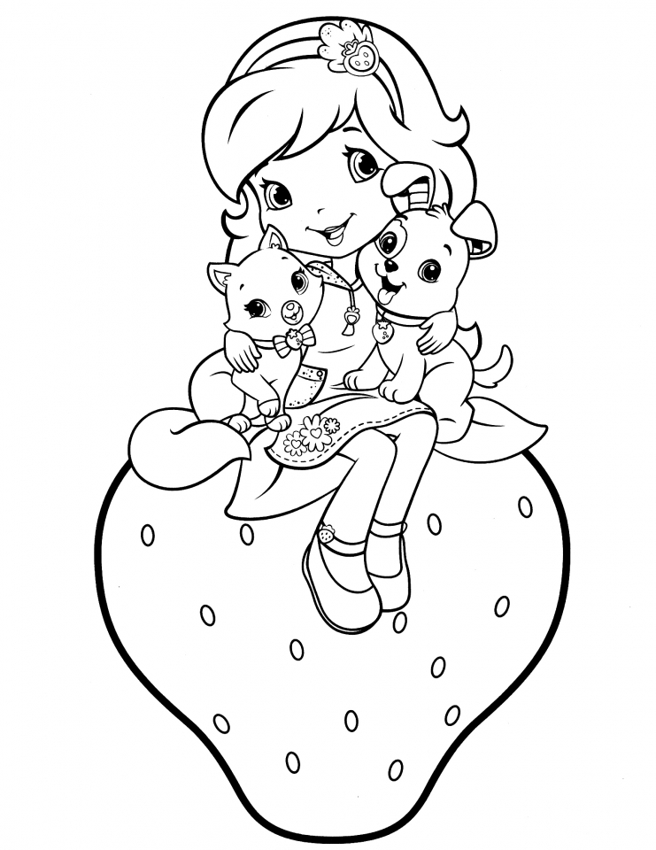 26 Yummy Strawberry Shortcake Coloring Pages Printable 23