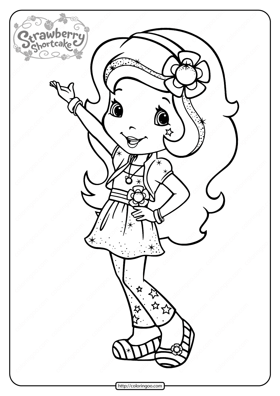 26 Yummy Strawberry Shortcake Coloring Pages Printable 24