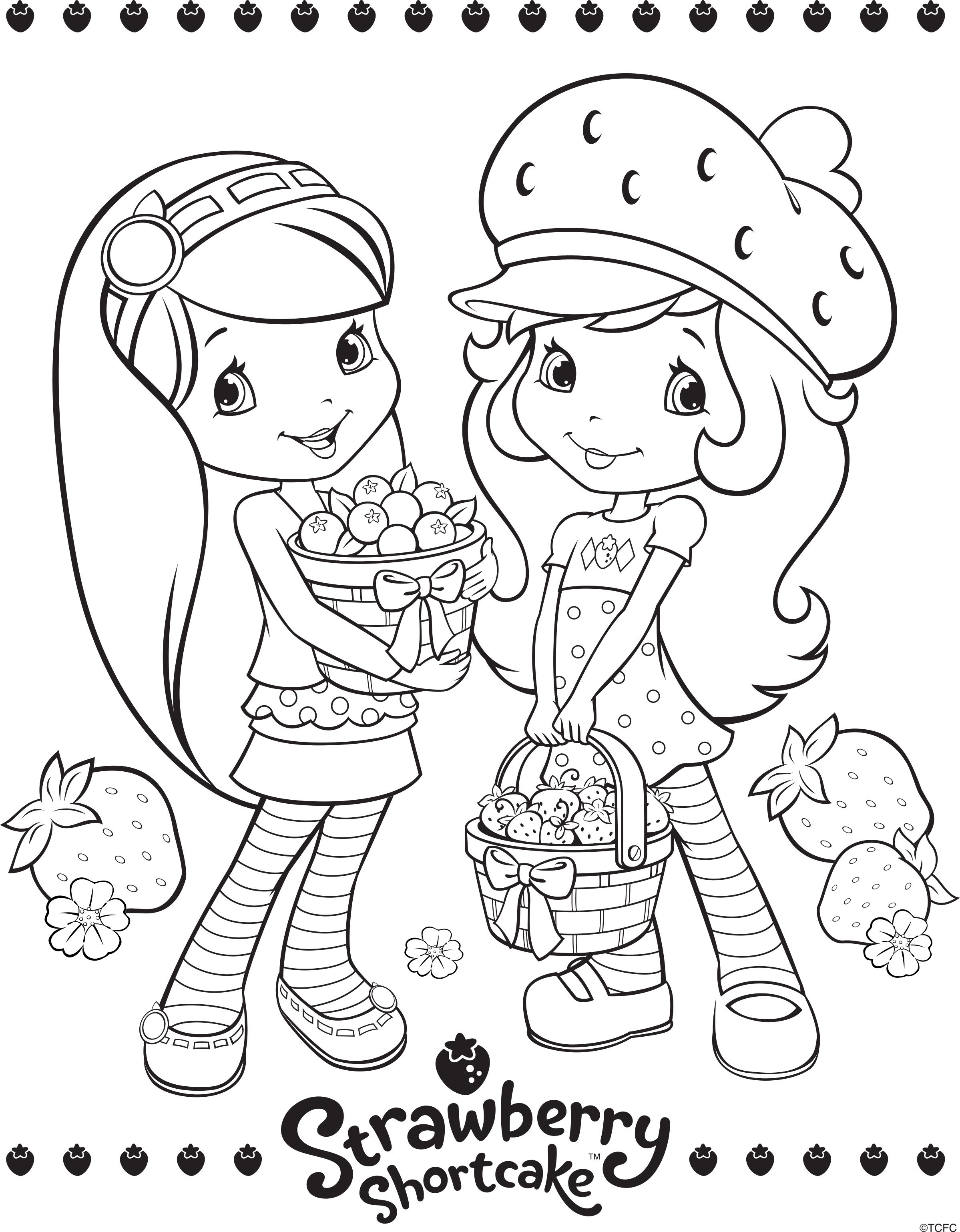 26 Yummy Strawberry Shortcake Coloring Pages Printable 26