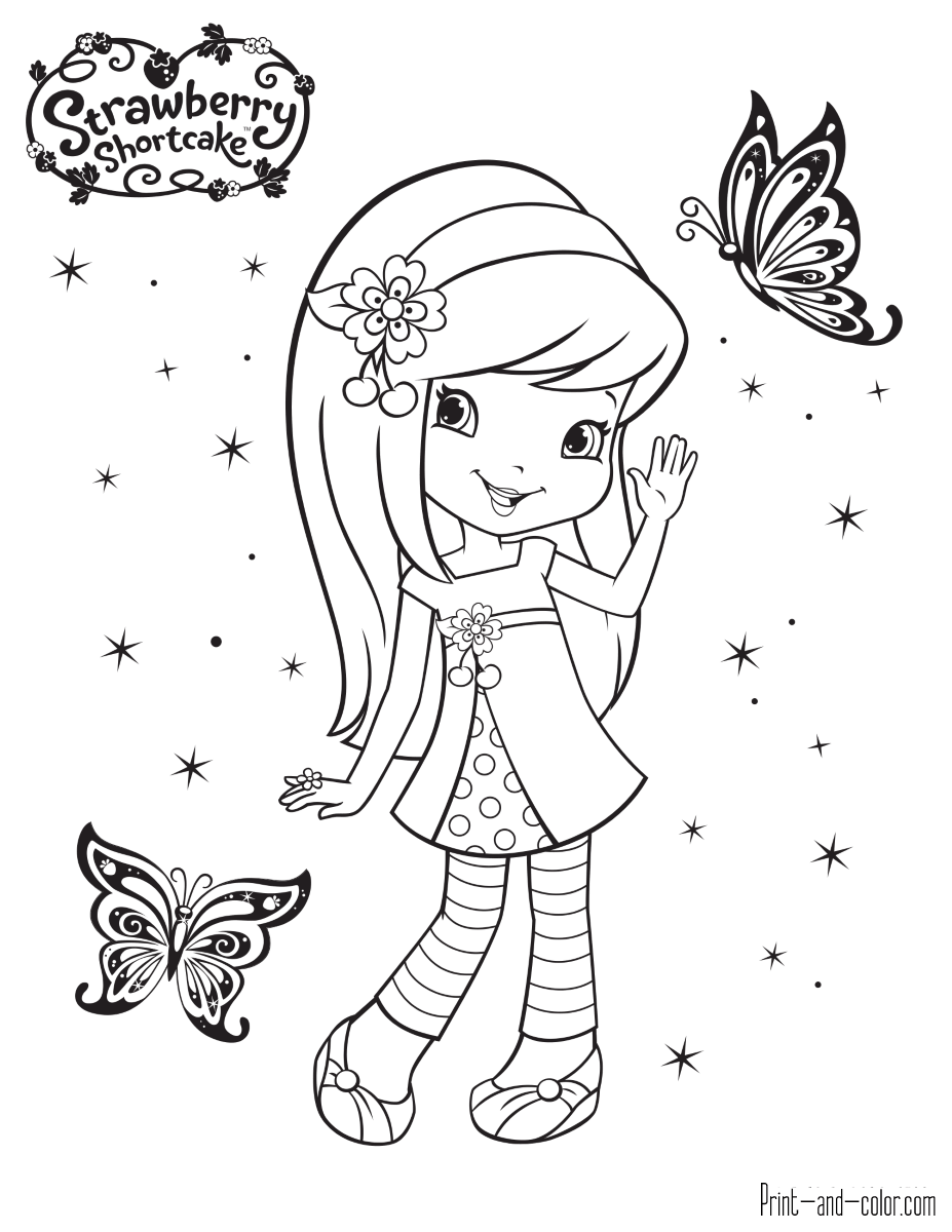 26 Yummy Strawberry Shortcake Coloring Pages Printable 30