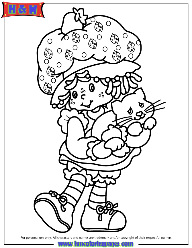 26 Yummy Strawberry Shortcake Coloring Pages Printable 34