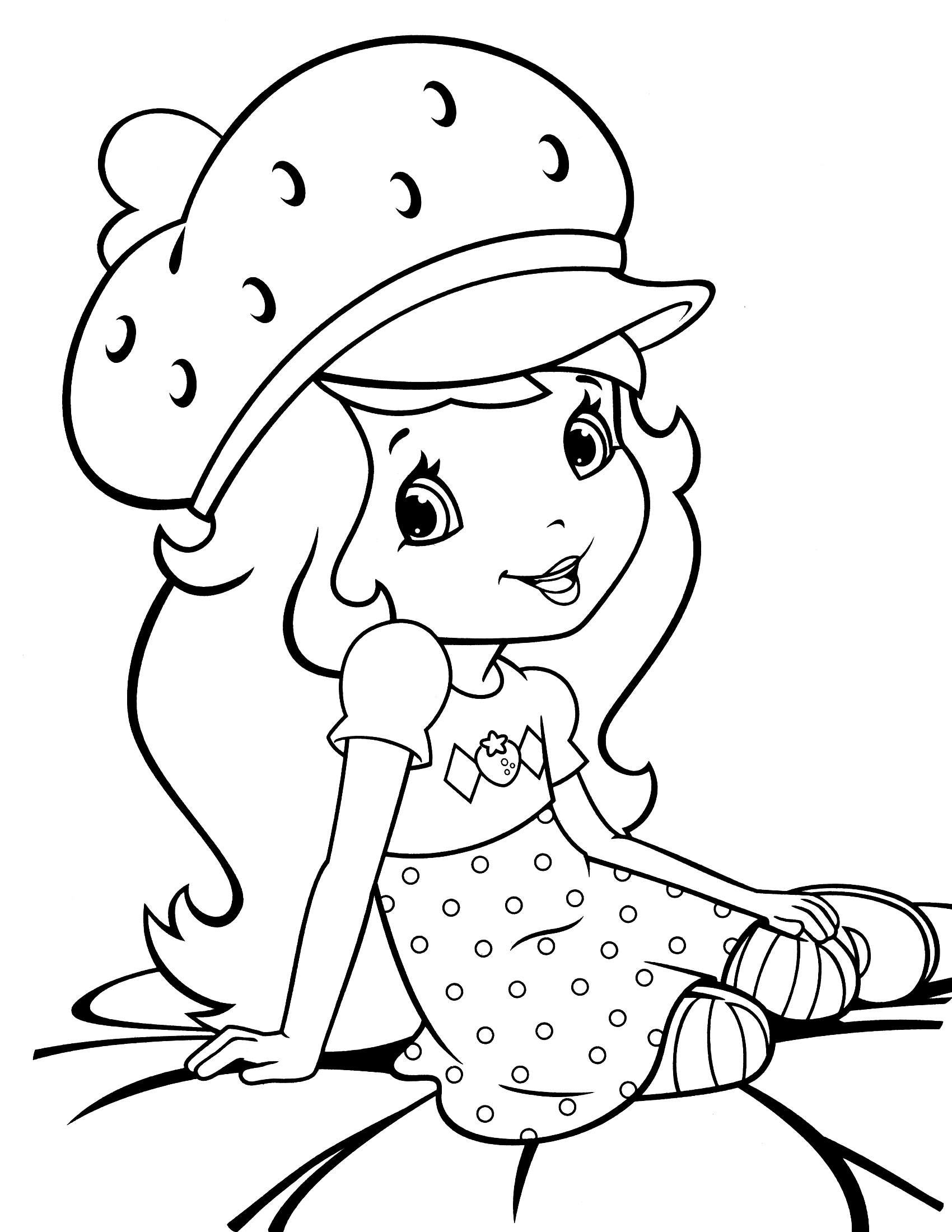 26 Yummy Strawberry Shortcake Coloring Pages Printable 5