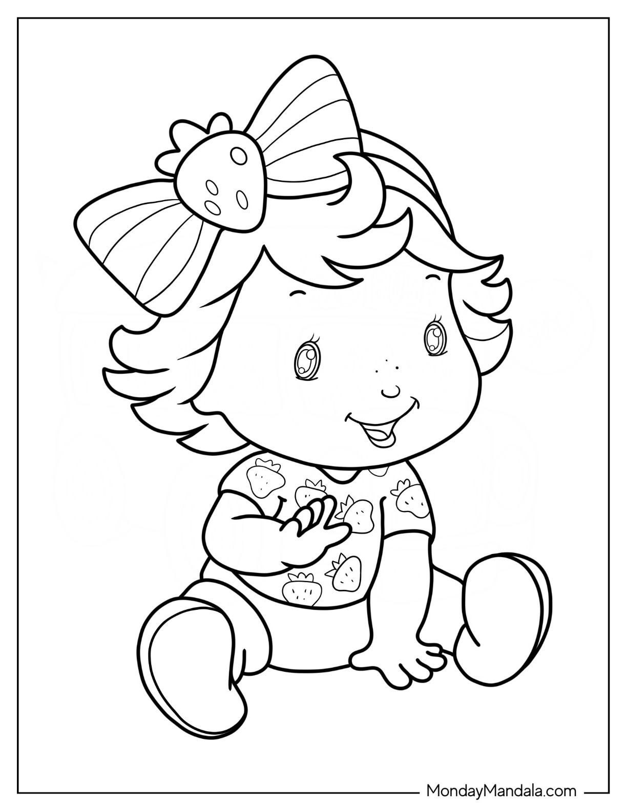 26 Yummy Strawberry Shortcake Coloring Pages Printable 6