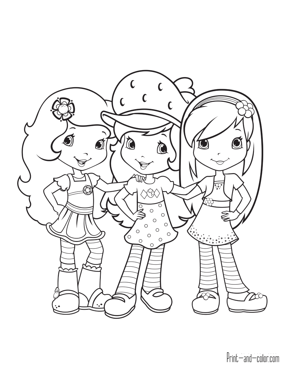 26 Yummy Strawberry Shortcake Coloring Pages Printable 7