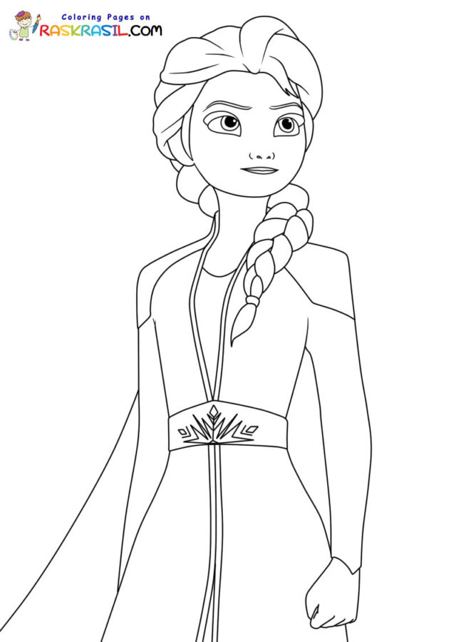 27 Elsa on Horse Coloring Pages Printable