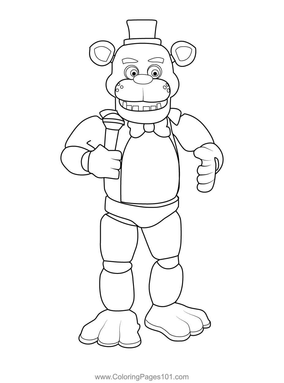 28 Eerie Five Nights At Freddy's Coloring Pages Printable 11