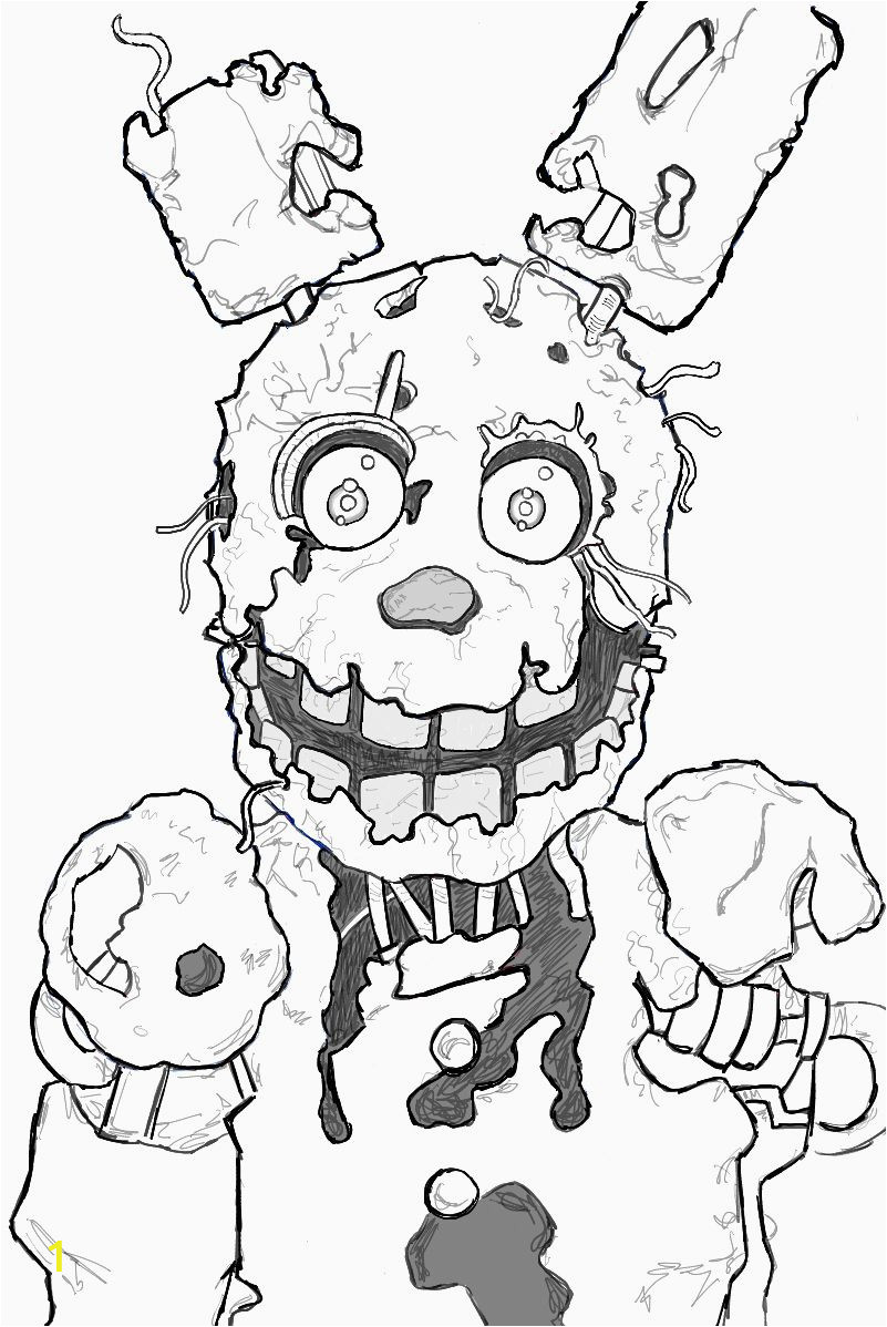 28 Eerie Five Nights At Freddy's Coloring Pages Printable 13