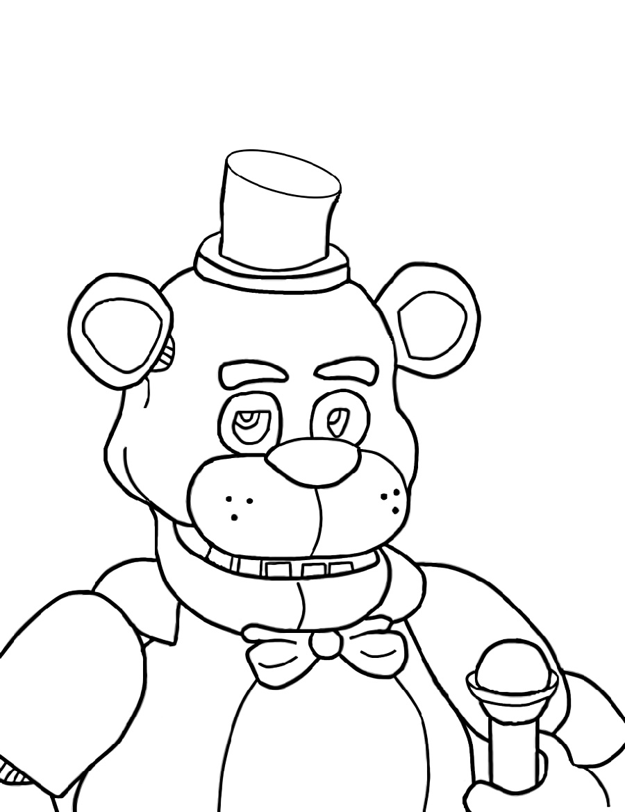 28 Eerie Five Nights At Freddy's Coloring Pages Printable 14