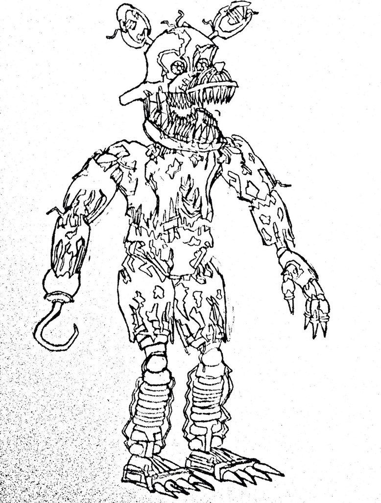 28 Eerie Five Nights At Freddy's Coloring Pages Printable 21