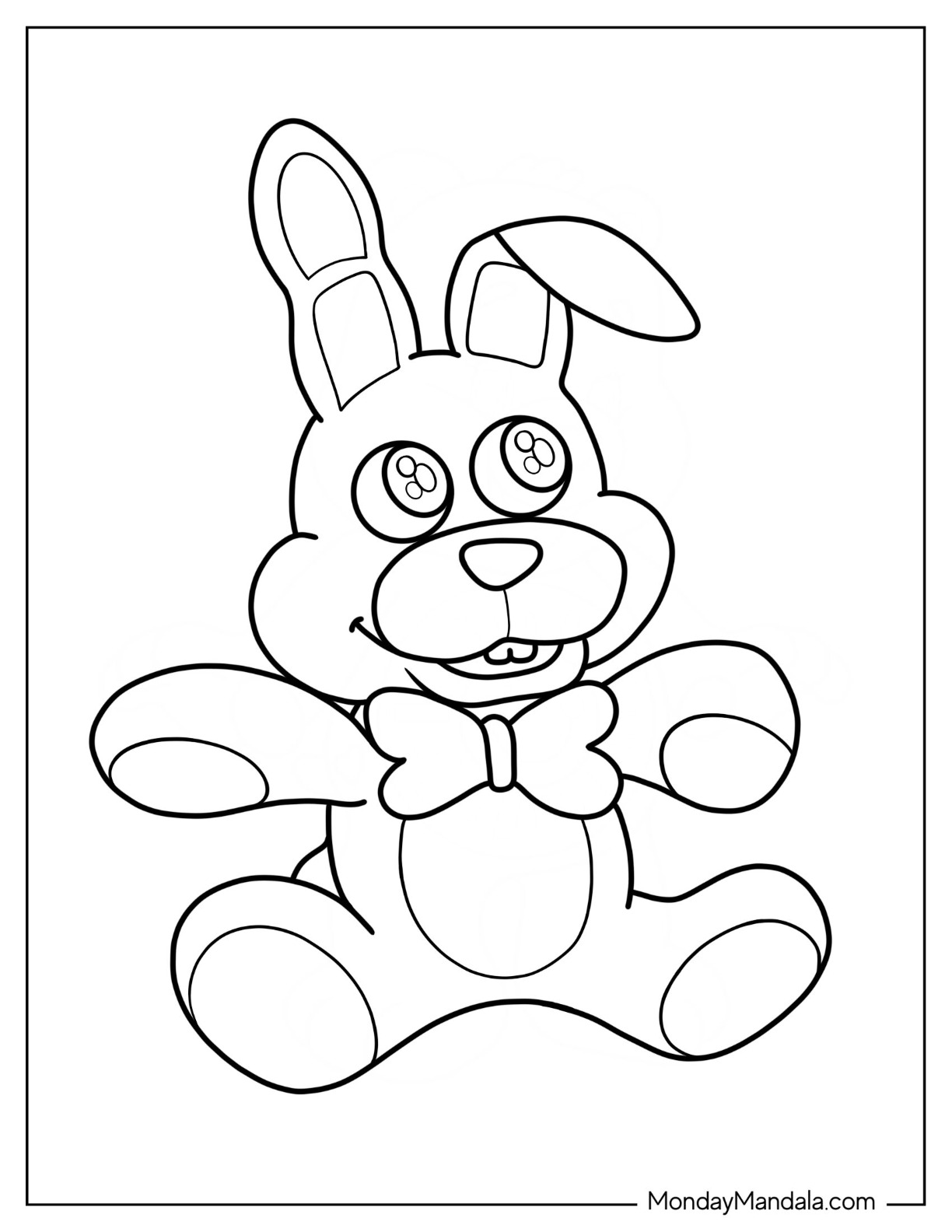 28 Eerie Five Nights At Freddy's Coloring Pages Printable 28