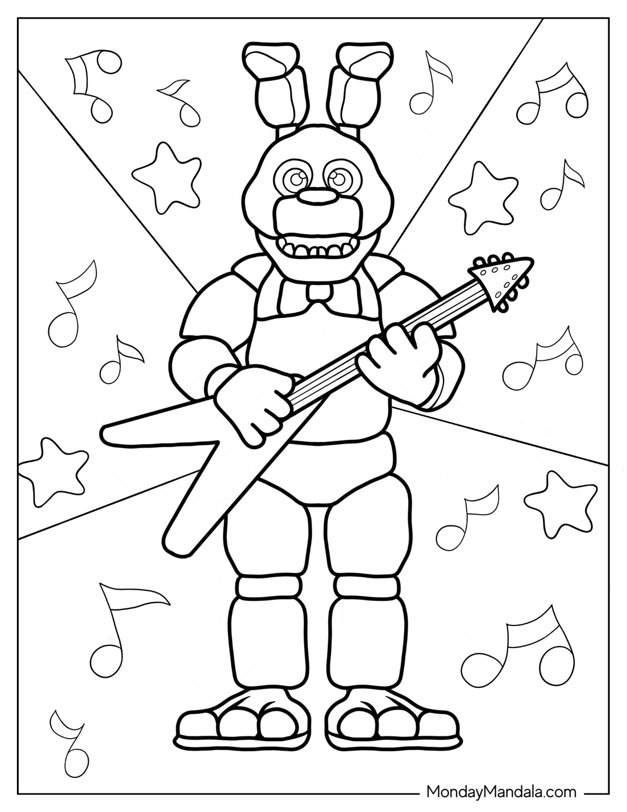 28 Eerie Five Nights At Freddy's Coloring Pages Printable 3