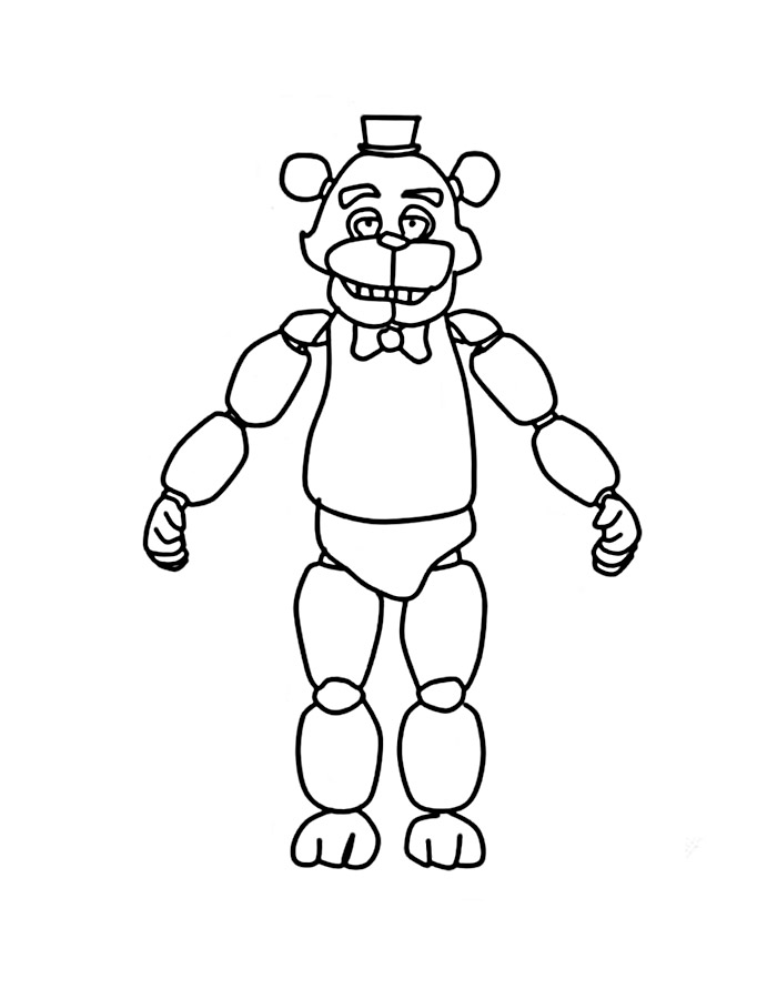 28 Eerie Five Nights At Freddy's Coloring Pages Printable 31