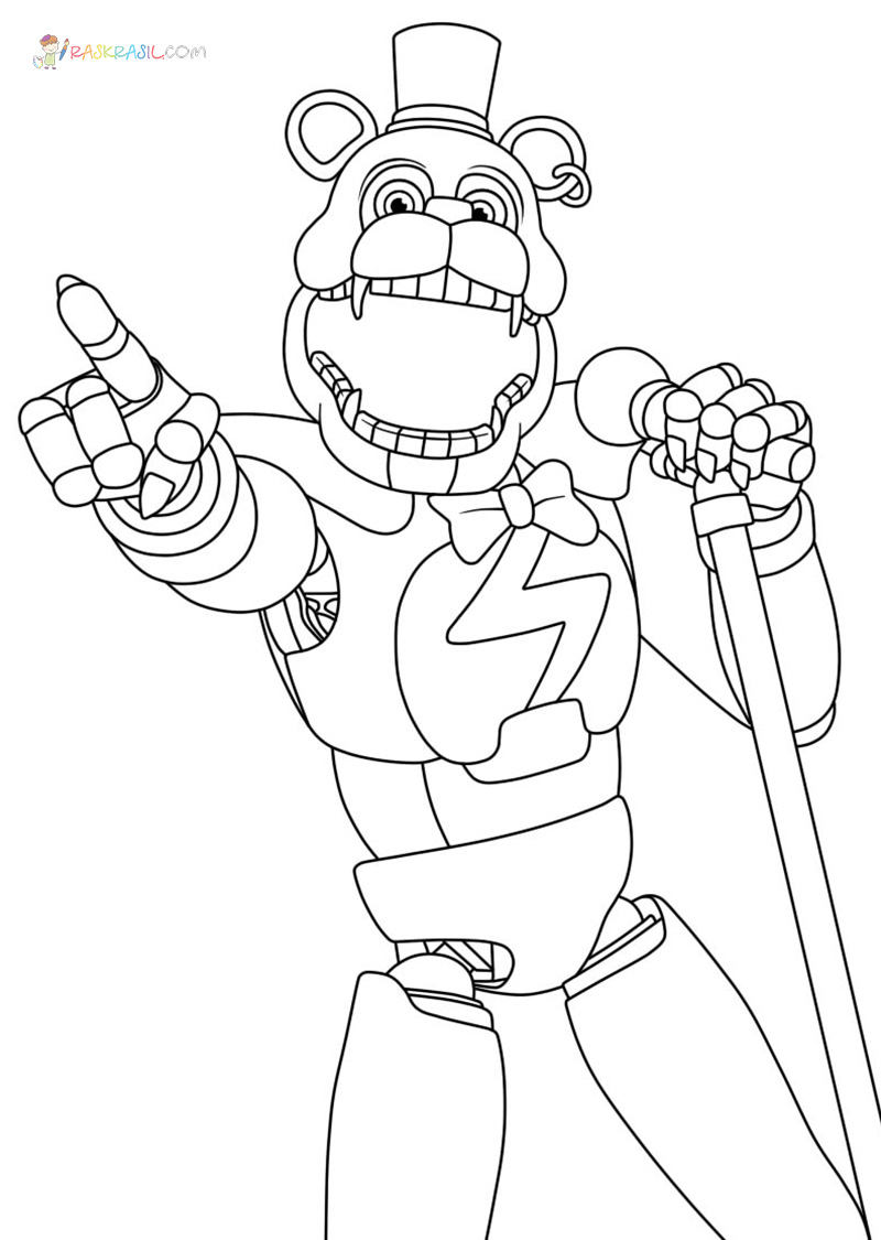 28 Eerie Five Nights At Freddy's Coloring Pages Printable 33