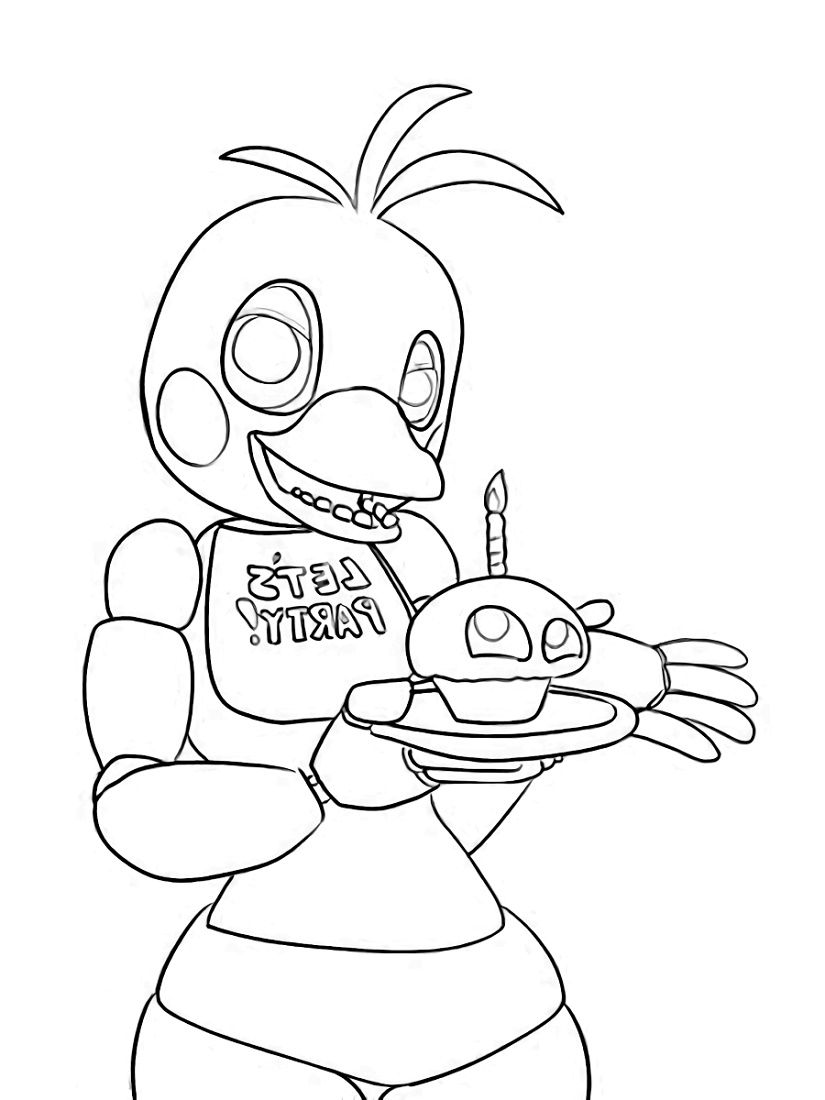 28 Eerie Five Nights At Freddy's Coloring Pages Printable 4