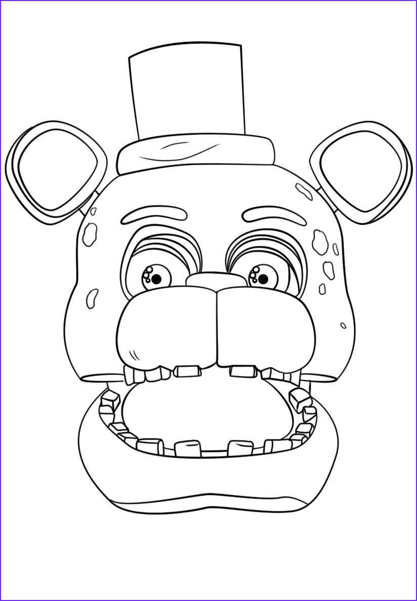 28 Eerie Five Nights At Freddy's Coloring Pages Printable 8