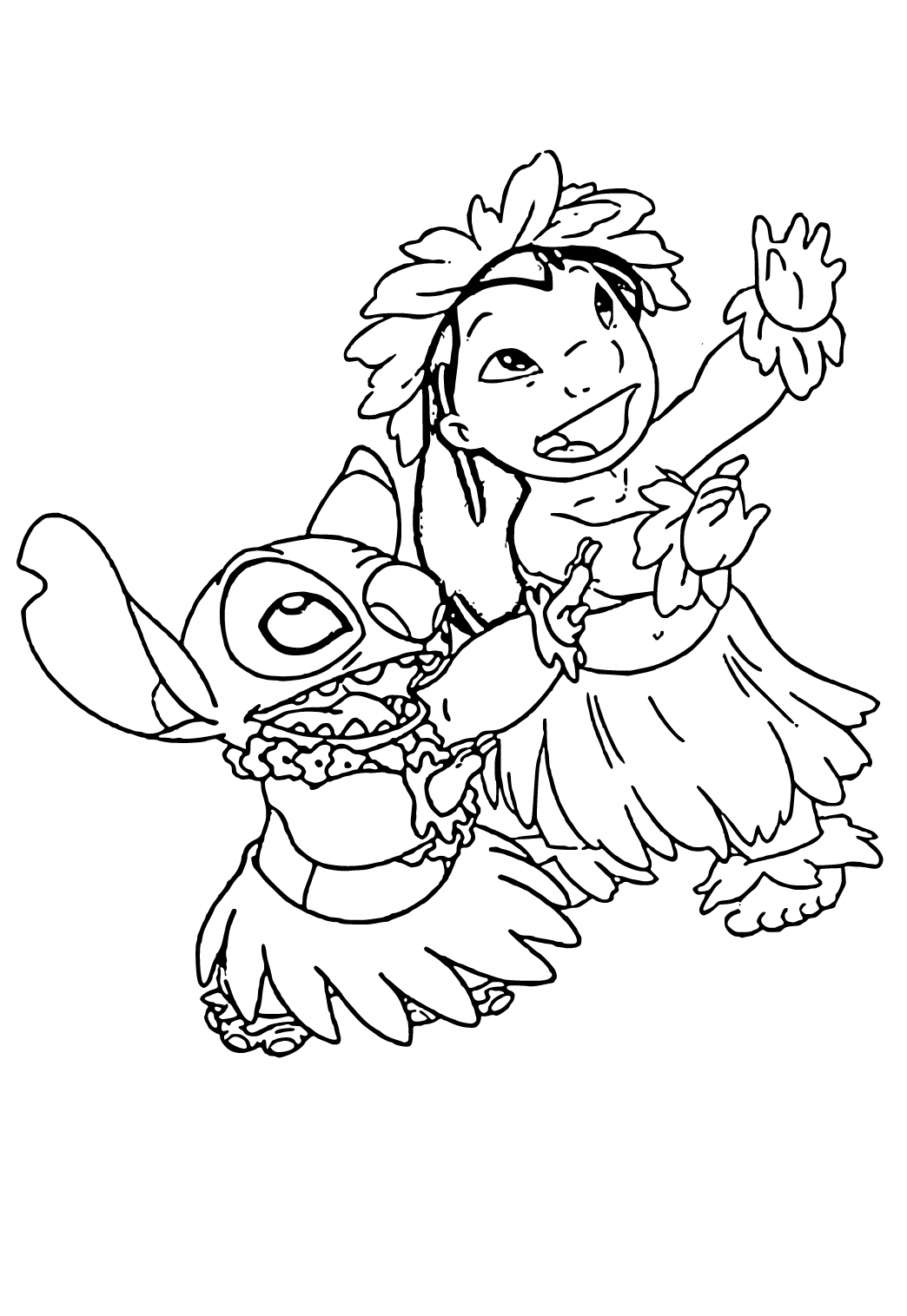 28 Joyful Lilo & Stitch Coloring Pages Printable 22