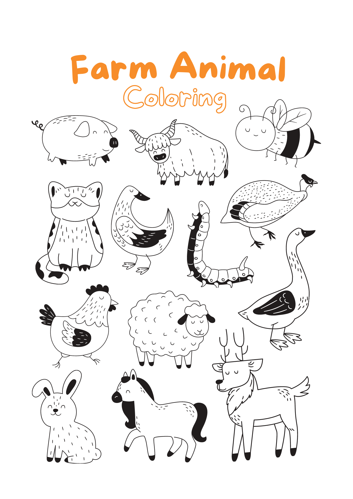 29 Wonderful Animal Coloring Pages Printable 7