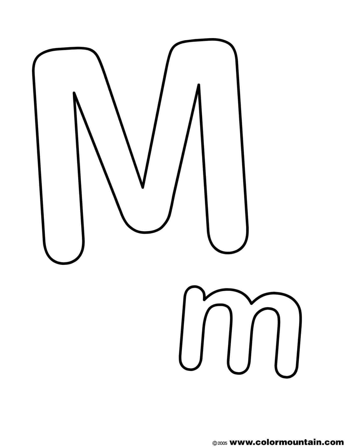 30 Creative Bubble Letter M Printable 12