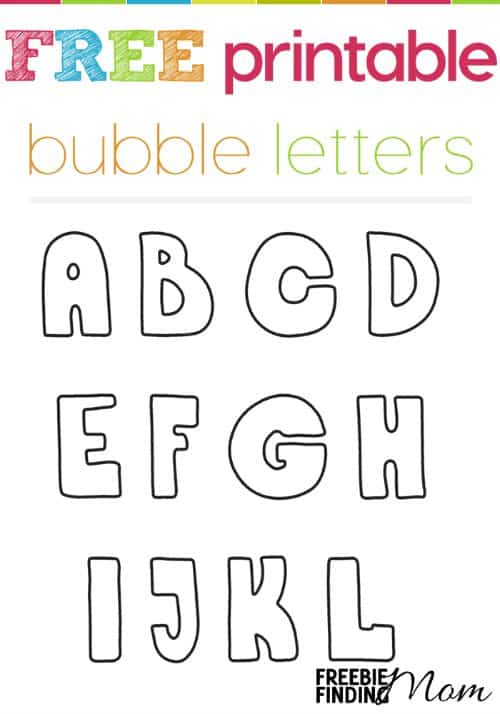 30 Creative Bubble Letter M Printable 20