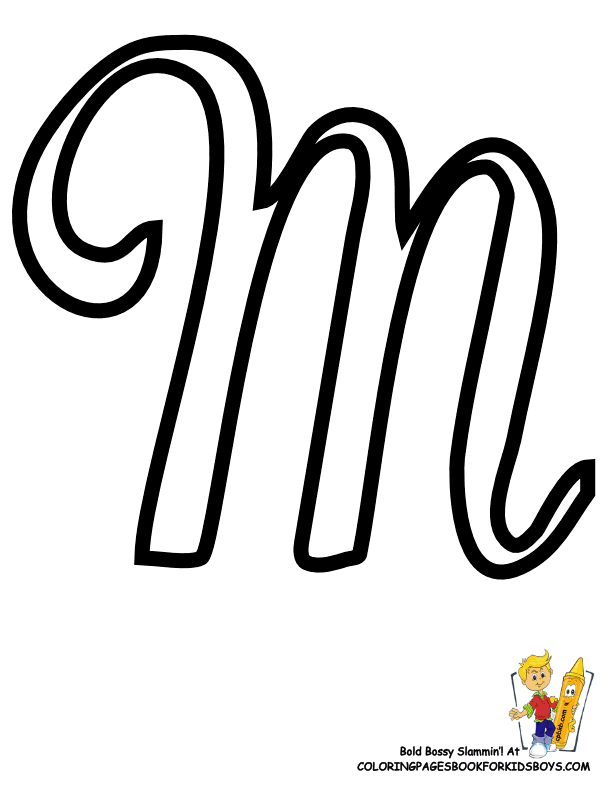 30 Creative Bubble Letter M Printable 22