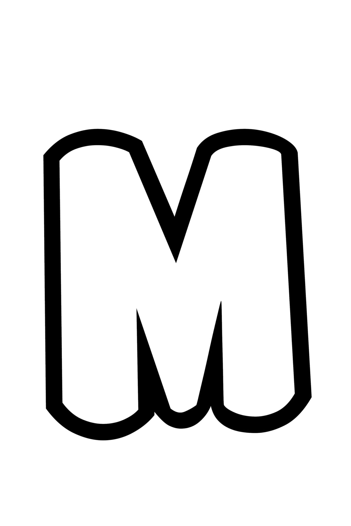 30 Creative Bubble Letter M Printable 27