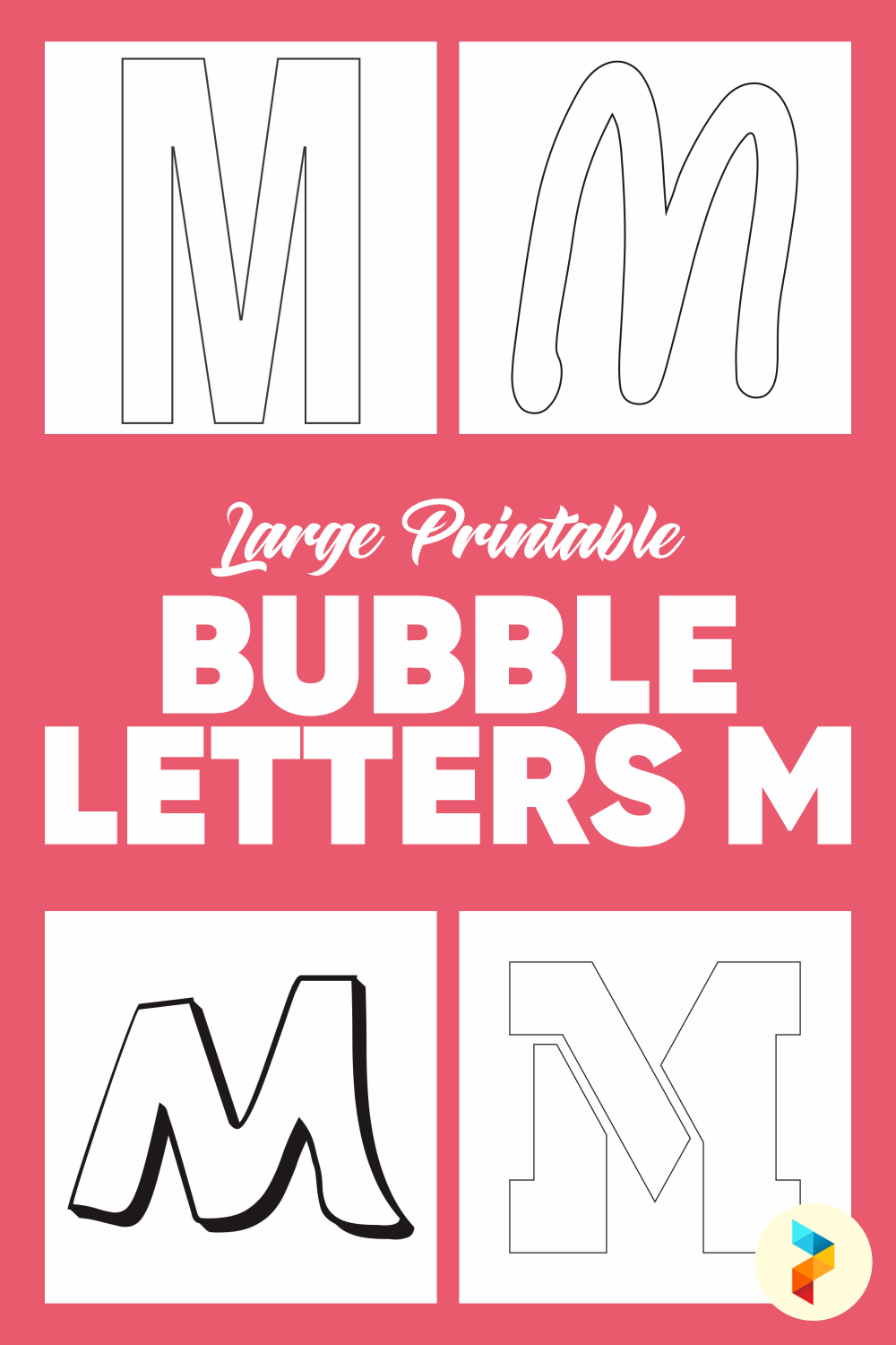 30 Creative Bubble Letter M Printable 31