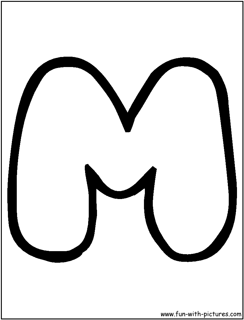 30 Creative Bubble Letter M Printable 32