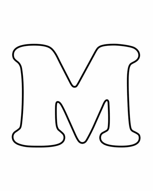 30 Creative Bubble Letter M Printable 35