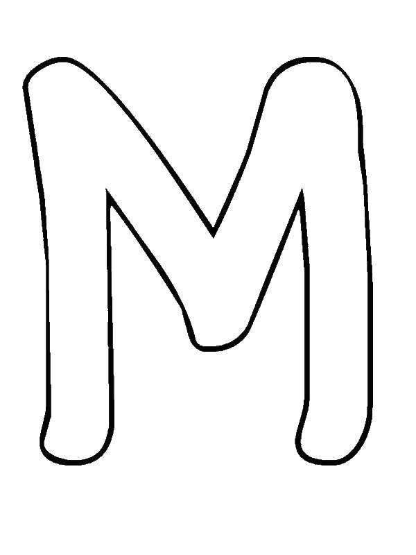 30 Creative Bubble Letter M Printable 9