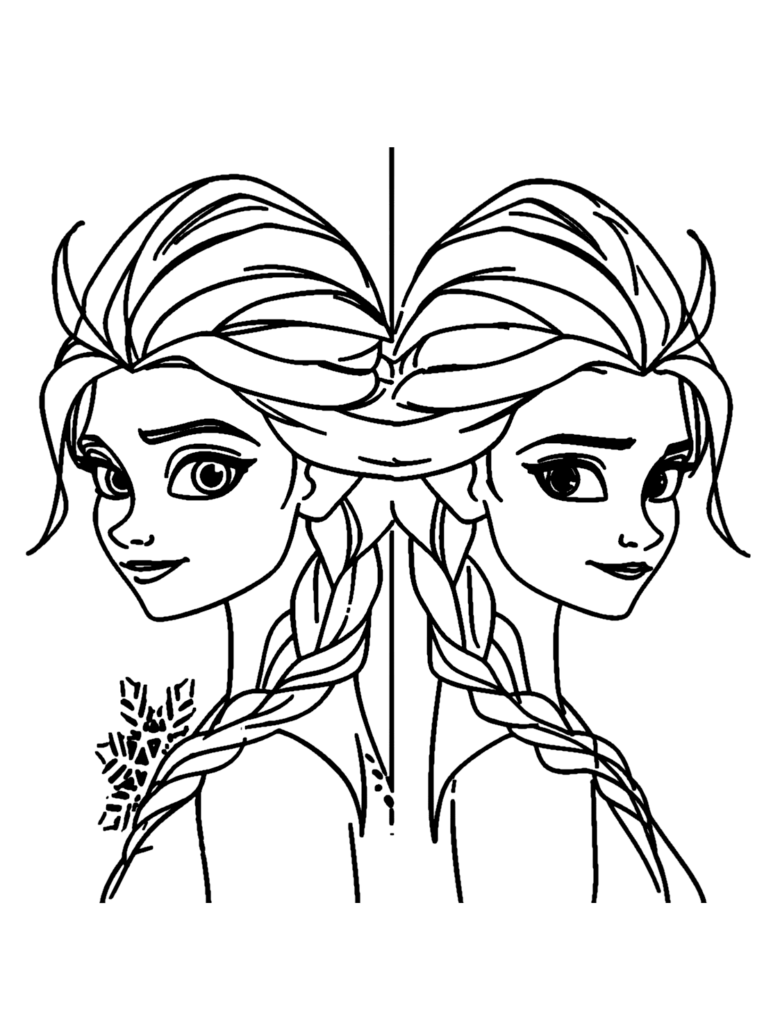 30 Elsa and Anna Christmas Coloring Pages Printable