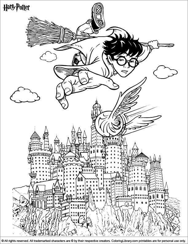 30 Magical Harry Potter Coloring Pages Printable 18