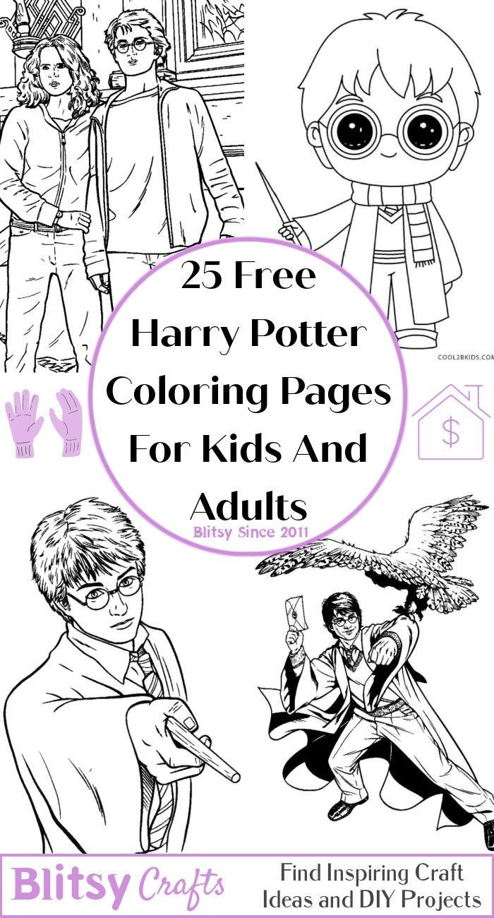 30 Magical Harry Potter Coloring Pages Printable 28