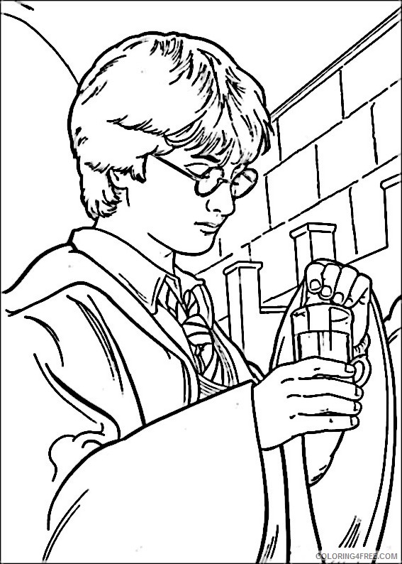 30 Magical Harry Potter Coloring Pages Printable 33