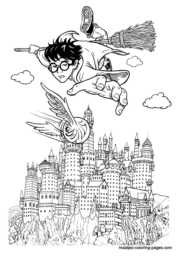 30 Magical Harry Potter Coloring Pages Printable 35