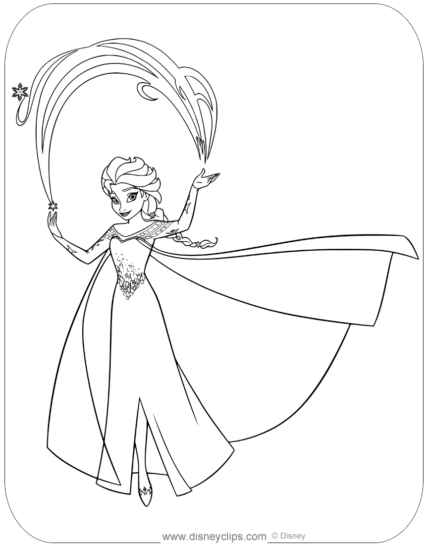 31 Kids Coloring Pages Elsa Printable