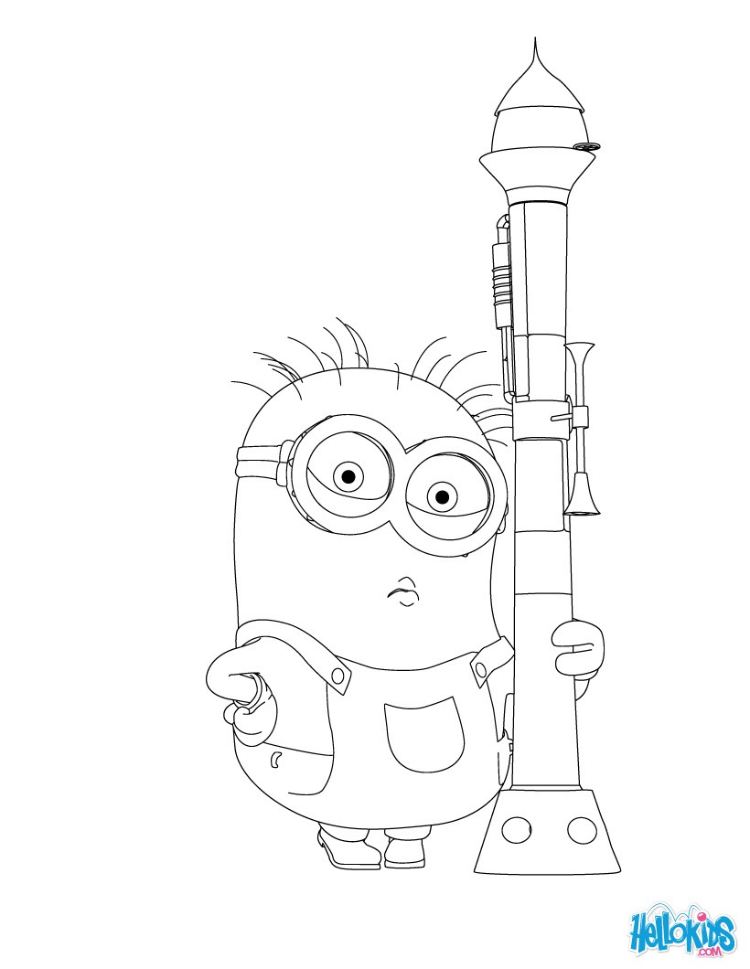 32 Cute Minion Coloring Pages Printable 11