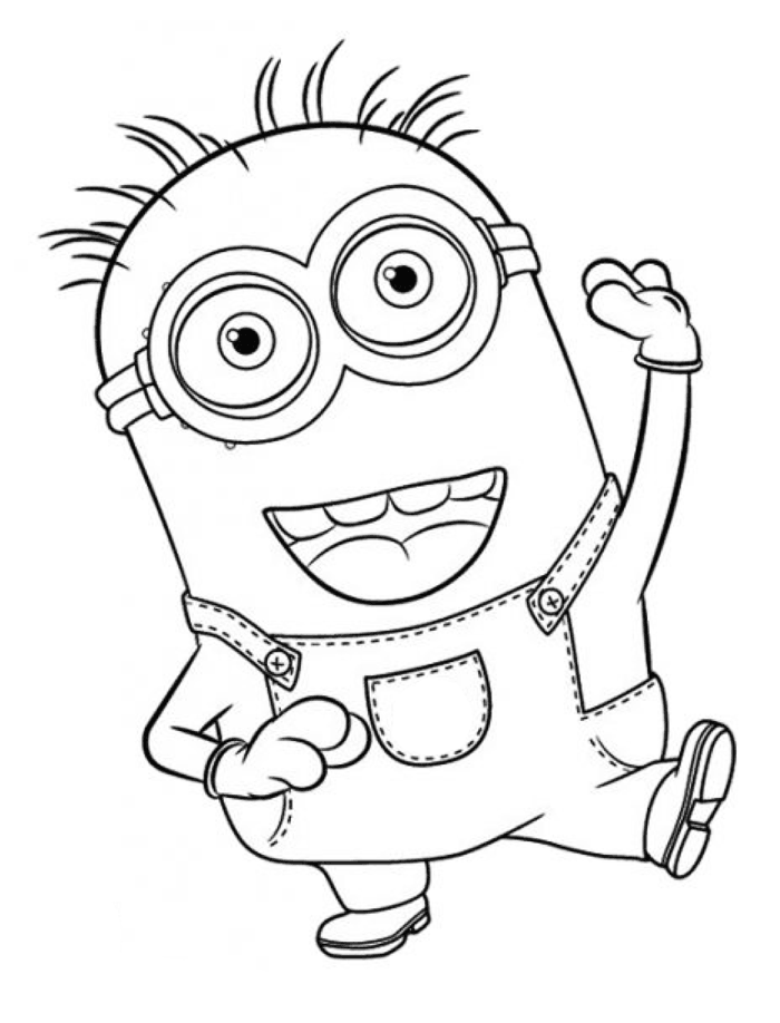 32 Cute Minion Coloring Pages Printable 12