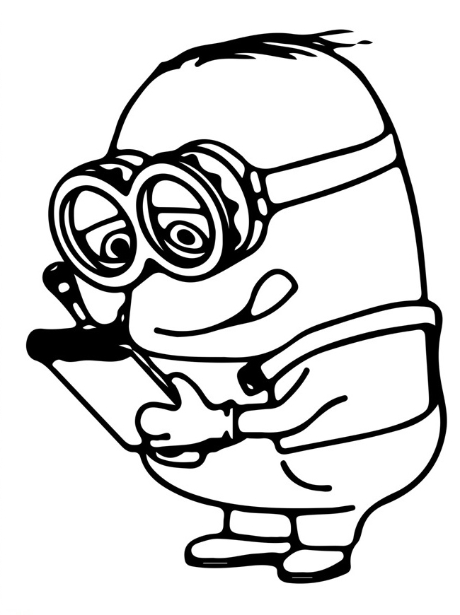 32 Cute Minion Coloring Pages Printable 14