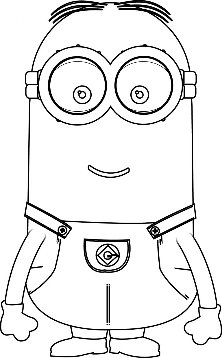 32 Cute Minion Coloring Pages Printable 16