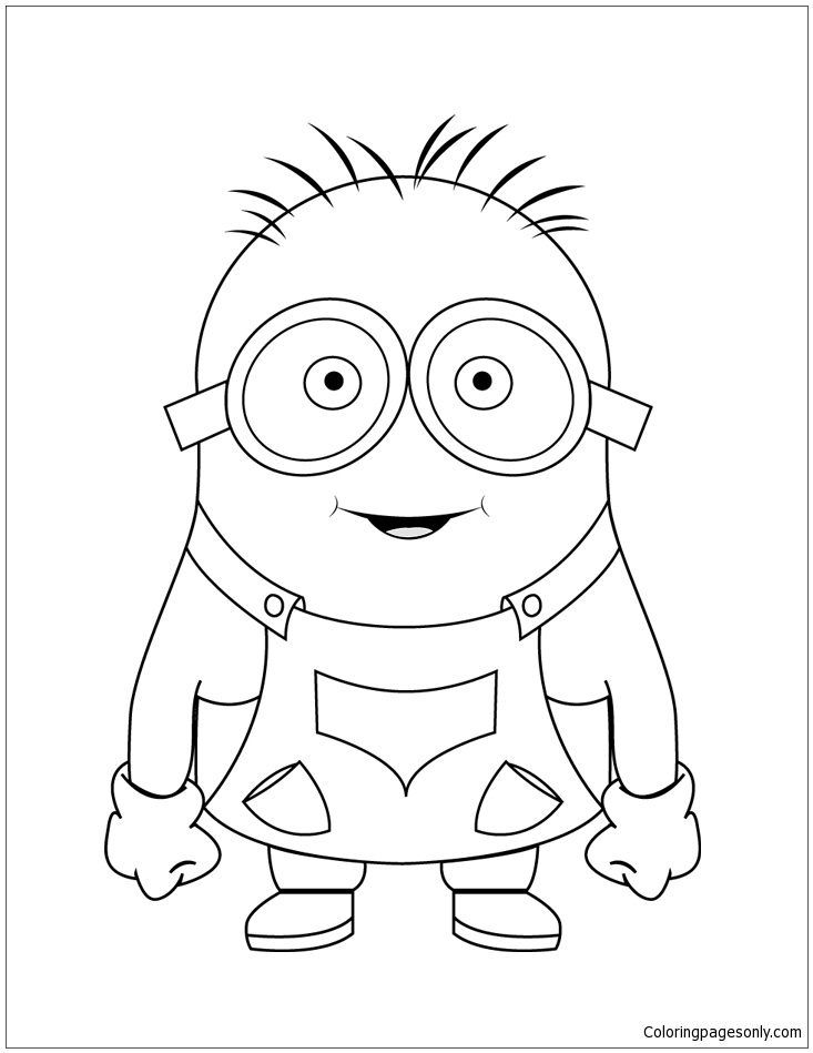 32 Cute Minion Coloring Pages Printable 19