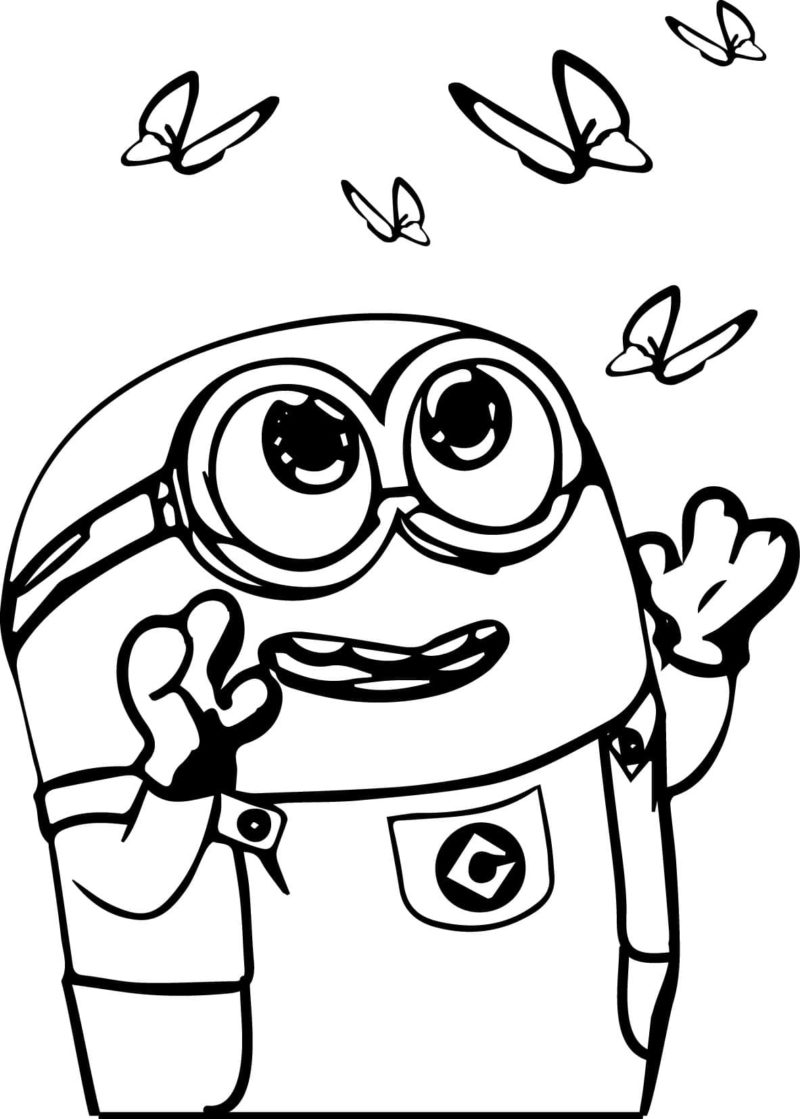 32 Cute Minion Coloring Pages Printable 23