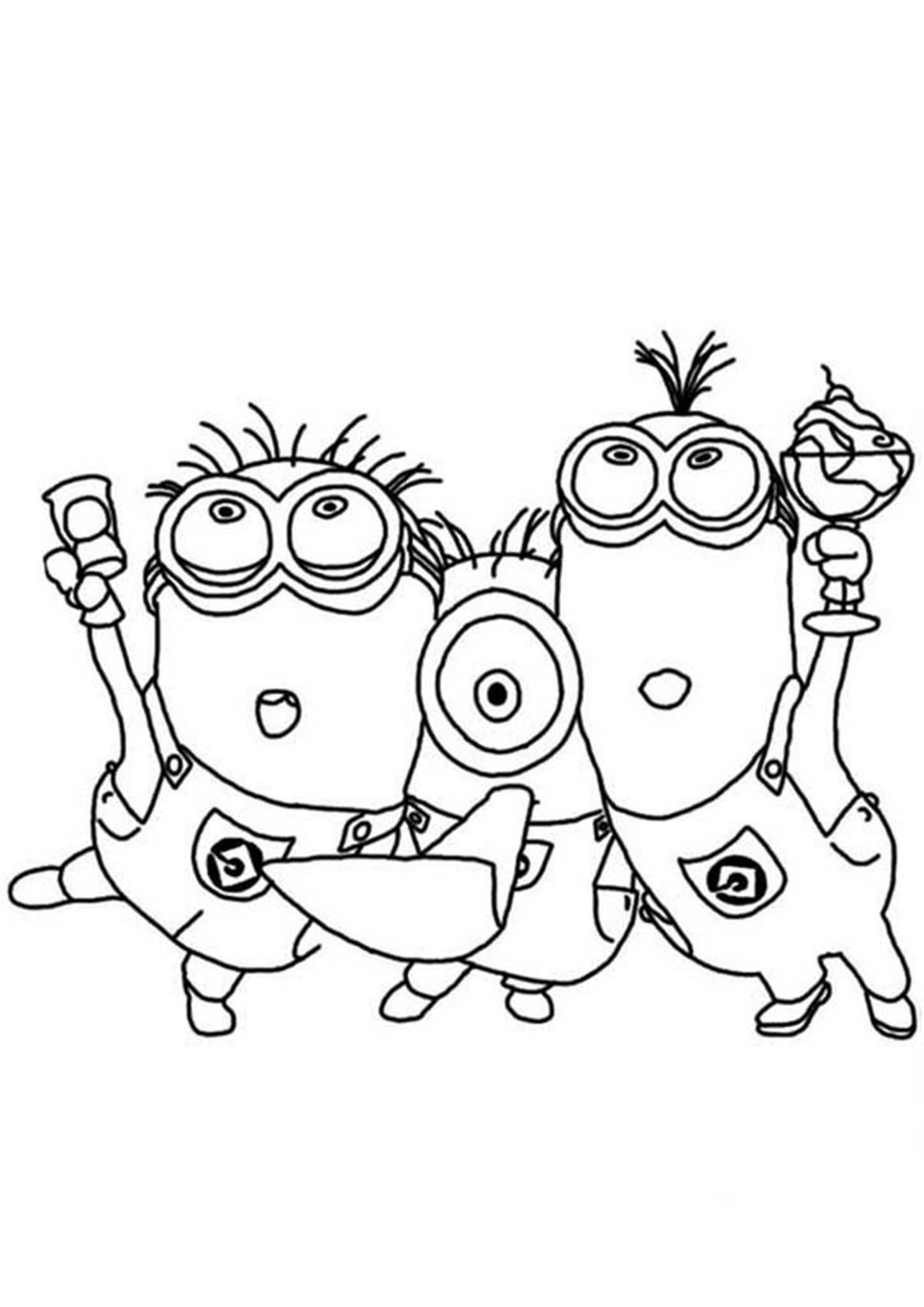 32 Cute Minion Coloring Pages Printable 30