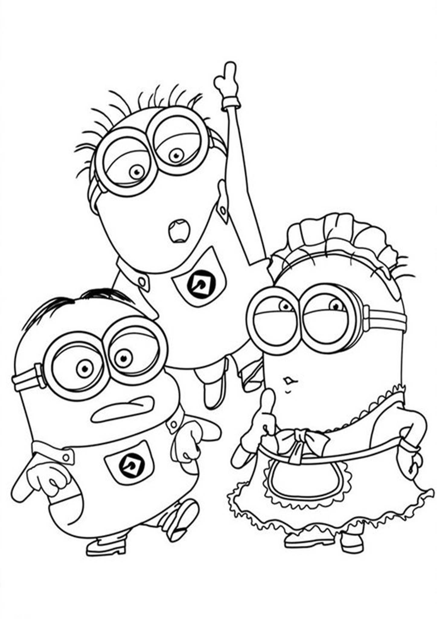 32 Cute Minion Coloring Pages Printable 32