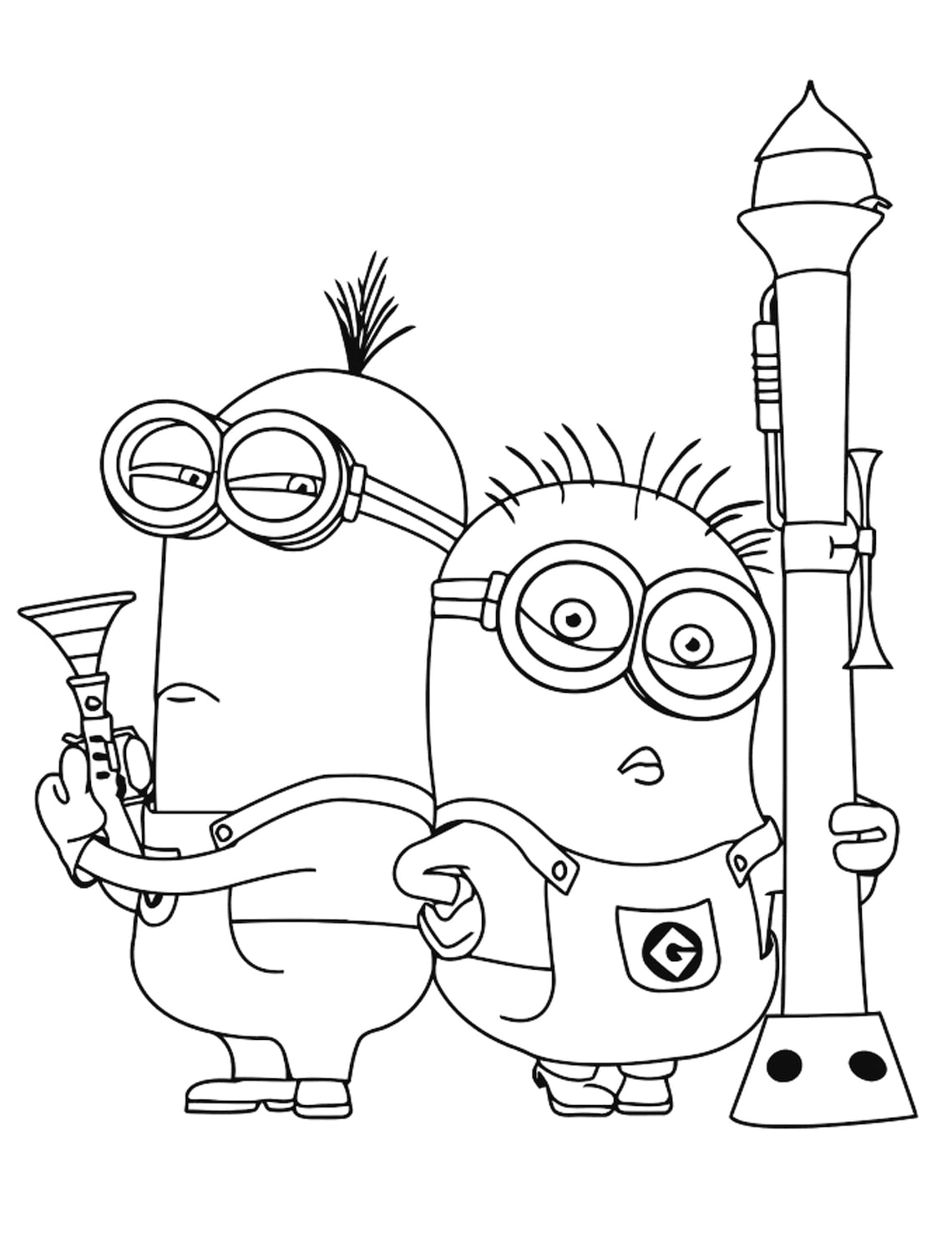 32 Cute Minion Coloring Pages Printable 8