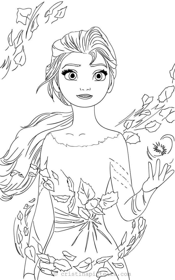 34 Disney Elsa Coloring Pages Printable