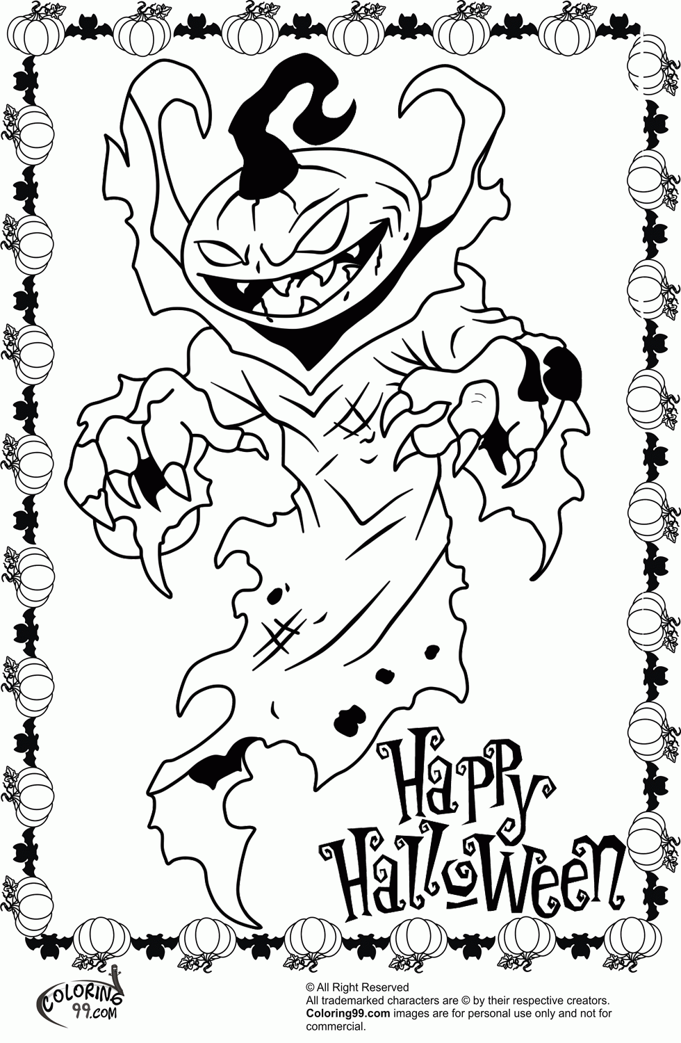 34 Terrifying Monster Coloring Pages Printable 15