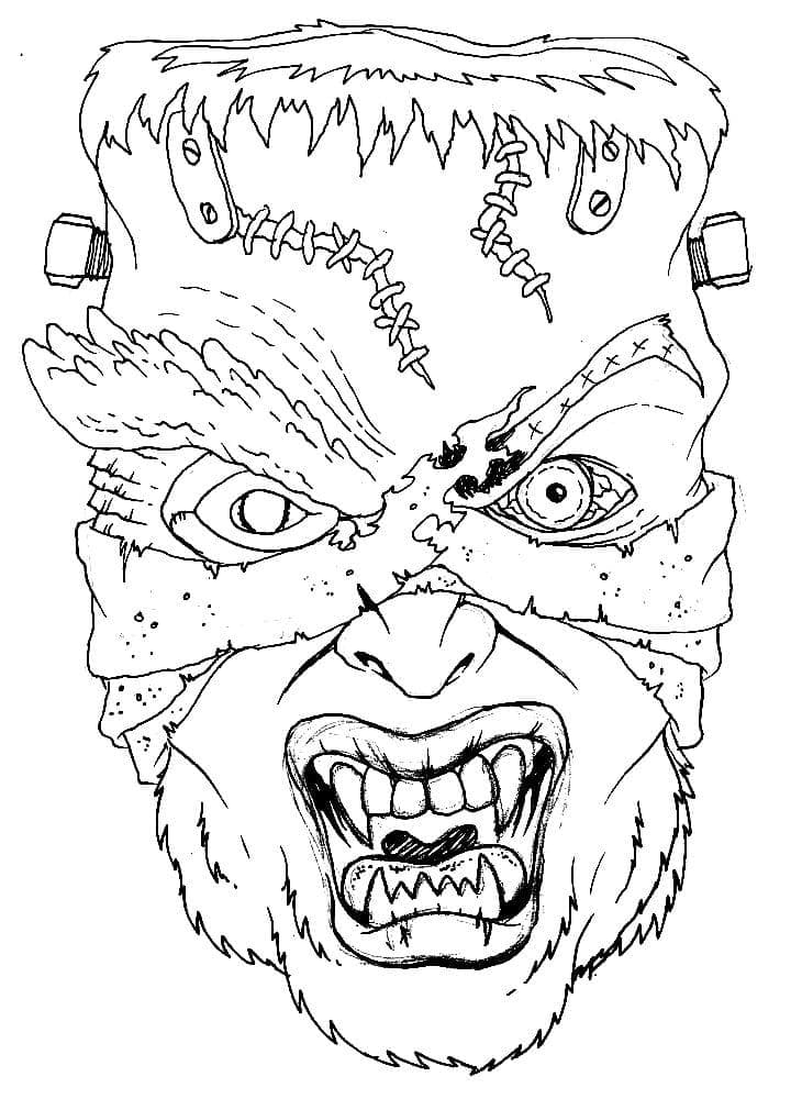 34 Terrifying Monster Coloring Pages Printable 2