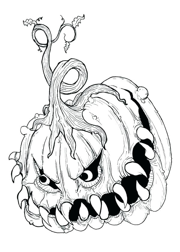 34 Terrifying Monster Coloring Pages Printable 26