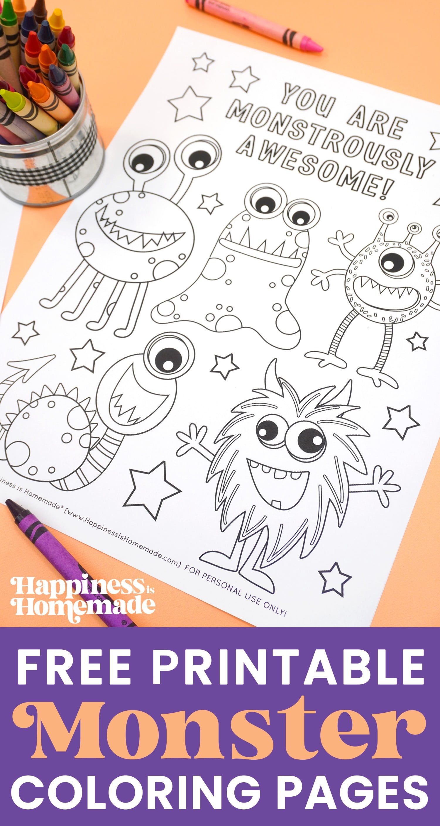 34 Terrifying Monster Coloring Pages Printable 28